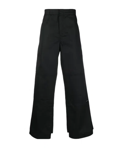 PALM ANGELS PALM ANGELS LOGO DETAILED STRAIGHT-LEG TROUSERS