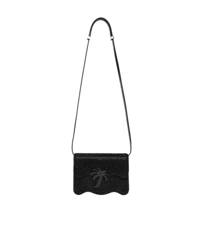 PALM ANGELS PALM ANGELS BEACH EMBELLISHED SHOULDER BAG