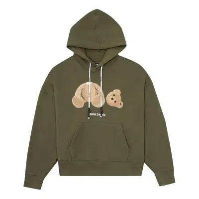 PALM ANGELS Palm Angels SS21 Bear Hoodie 'Military Brown'