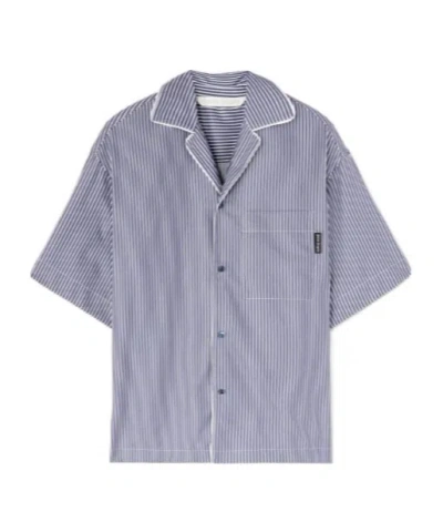 PALM ANGELS PALM ANGELS STRIPED SHORT-SLEEVED SHIRT