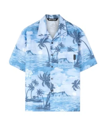 PALM ANGELS PALM ANGELS SUNSET PRINTED SHORT-SLEEVED SHIRT
