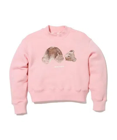 PALM ANGELS PALM ANGELS KIDS TEDDY BEAR PRINTED SWEATSHIRT
