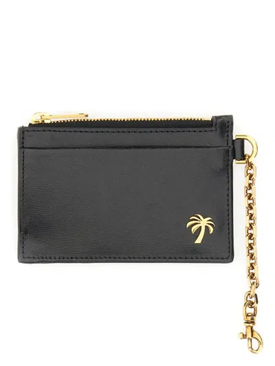 PALM ANGELS WOMEN'S CARD HOLDER WITH CHAIN PALM BEACH