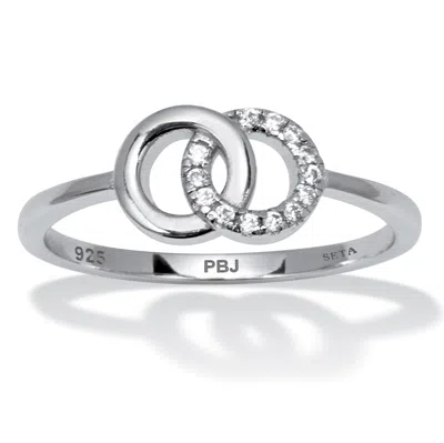 PALM BEACH JEWELRY 0.07 TCW CUBIC ZIRCONIA STERLING SILVER RING