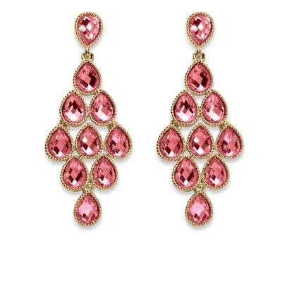 PALM BEACH JEWELRY BIRTHSTONE GOLDTONE CHANDELIER EARRINGS