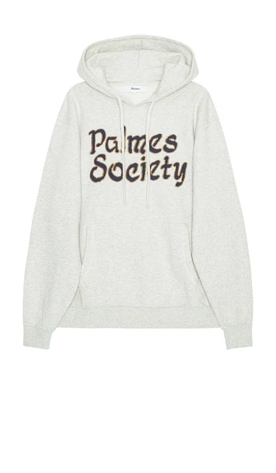 PALMES SOCIETY HOODIE OATMEAL MELANGE