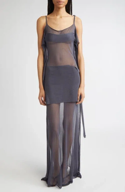 PALOMA WOOL PALOMA WOOL ZANIC PANELED SHEER MAXI DRESS
