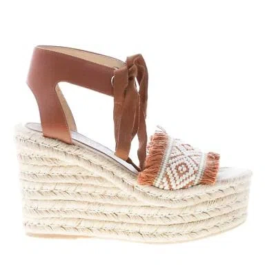 PALOMITAS PALOMITAS DAMEN SCHUHE SHOES ELSA KEIL SANDALEN BRAUN UND BEIGE RIEMEN