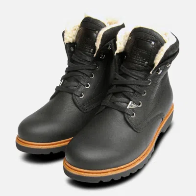 PANAMA JACK SCHWARZ GENERAL HAVANA JOE AVIATOR BAUMWOLLE GEFÜTTERT HERREN STIEFEL