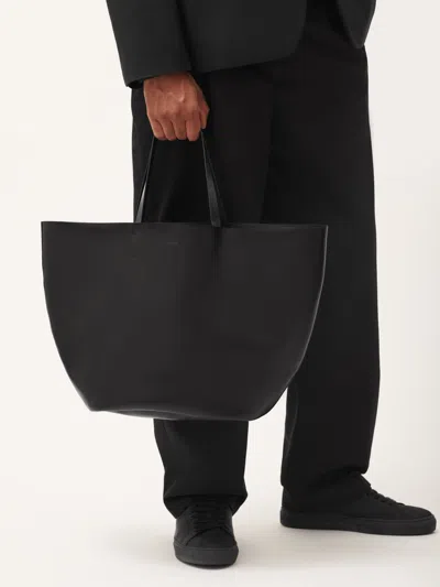 PANGAIA ALTERNATIVE LEATHER TOTE BAG — BLACK O/S