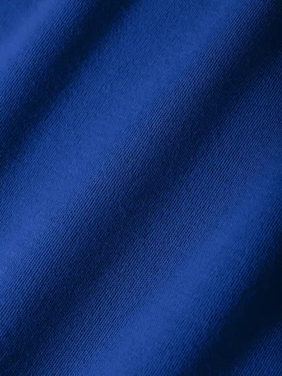 PANGAIA WOMENS DNA REGENERATIVE MERINO WOOL SOFT ORGANIC COTTON HOODIE — EARTH BLUE