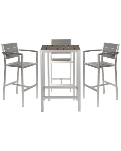 PANGEA HOME PANGEA HOME INDOOR/OUTDOOR 5PC ARM BARSTOOL SET