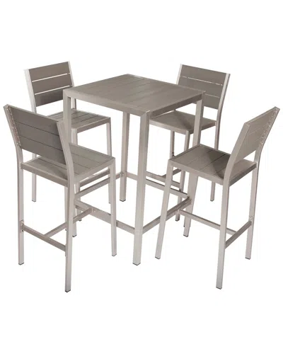 PANGEA HOME PANGEA HOME INDOOR/OUTDOOR 5PC BARSTOOL SET