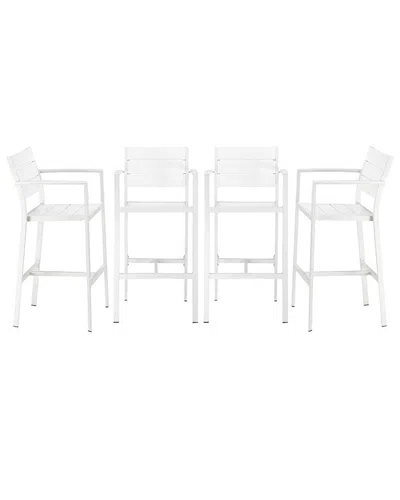 PANGEA HOME PANGEA HOME INDOOR/OUTDOOR BETTY SET OF 4 ARM BAR STOOLS