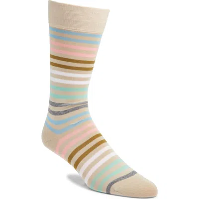 PANTHERELLA PANTHERELLA KILBURN STRIPE COTTON BLEND DRESS SOCKS