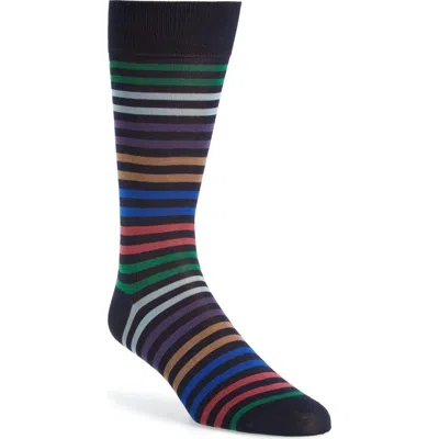 PANTHERELLA PANTHERELLA KILBURN STRIPE COTTON BLEND DRESS SOCKS