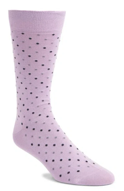 PANTHERELLA PANTHERELLA NEEDHAM DOT PATTERN TALL COTTON BLEND DRESS SOCKS