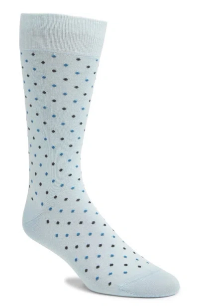PANTHERELLA PANTHERELLA NEEDHAM DOT PATTERN TALL COTTON BLEND DRESS SOCKS
