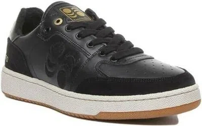 PANTOFOLA D'ORO PANTOFOLA D'ORO MARACANA NIEDRIG HERREN LEDER TURNSCHUHE SCHWARZ GRÖSSE UK 6 - 12