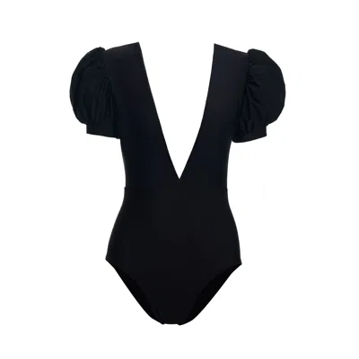 PAOLA AMADOR WOMEN'S MANGAS V BLACK SWIMWEAR