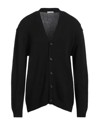 PAOLO PECORA PAOLO PECORA MAN CARDIGAN BLACK SIZE XXL ACRYLIC, WOOL
