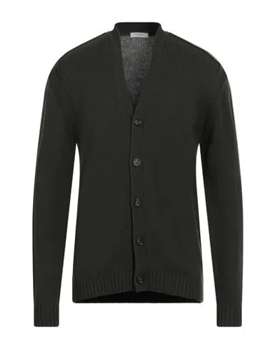PAOLO PECORA PAOLO PECORA MAN CARDIGAN MILITARY GREEN SIZE XXL ACRYLIC, WOOL