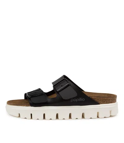 PAPILLIO PAPILLIO BY BIRKENSTOCK ARIZONA CHUNKY BLACK WOMENS SHOES CASUAL