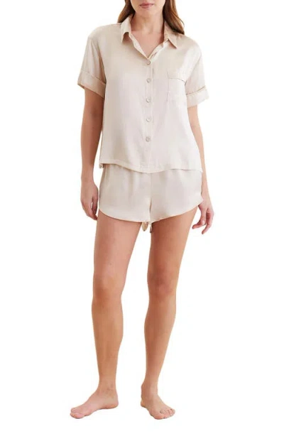 PAPINELLE PAPINELLE AUDREY MULBERRY SILK SHORT PAJAMAS