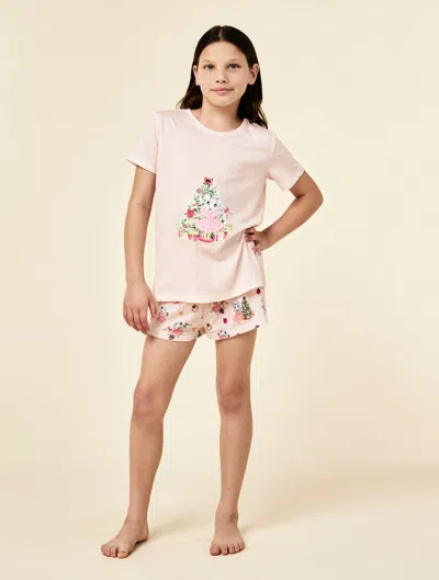 PAPINELLE CLARIS THE MOUSE KIDS KNIT PLACEMENT PJ SET