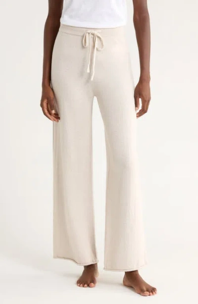 PAPINELLE PAPINELLE COTTON & CASHMERE STRAIGHT LEG PAJAMA PANTS