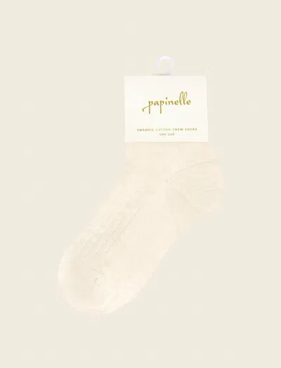 PAPINELLE CREW RIBBED SOCKS