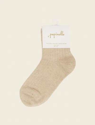 PAPINELLE CREW RIBBED SOCKS
