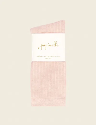 PAPINELLE ORGANIC COTTON RIB SOCKS