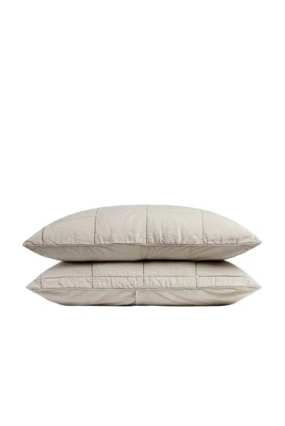 PARACHUTE LINEN BOX QUILTED SHAM SET