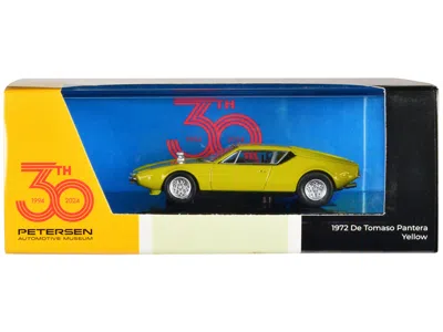 PARAGON 1972 DE TOMASO PANTERA YELLOW "PETERSEN AUTOMOTIVE MUSEUM 30TH ANNIVERSARY" 1/64 DIECAST MODEL CAR B