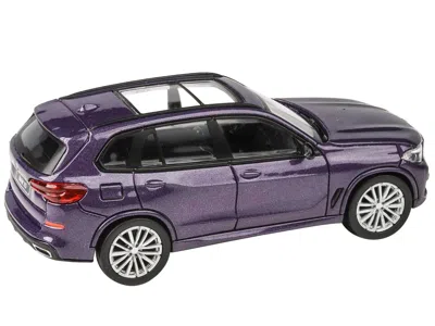 PARAGON 2018 BMW X5 DAYTONA VIOLET METALLIC WITH SUNROOF 1/64 DIECAST MODEL CAR BY PARAGON MODELS