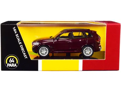 PARAGON BMW X5 (G05) WITH SUNROOF AMETRINE RED METALLIC 1/64 DIECAST MODEL CAR BY PARAGON