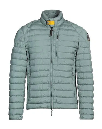 PARAJUMPERS PARAJUMPERS MAN PUFFER LIGHT GREEN SIZE L POLYAMIDE