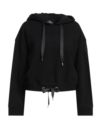 PARAJUMPERS PARAJUMPERS WOMAN SWEATSHIRT BLACK SIZE L COTTON, VISCOSE