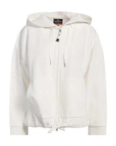 PARAJUMPERS PARAJUMPERS WOMAN SWEATSHIRT OFF WHITE SIZE M COTTON, VISCOSE
