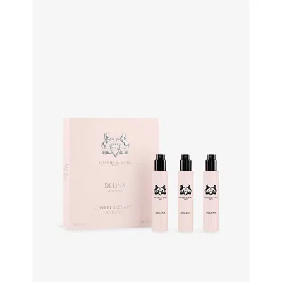 PARFUMS DE MARLY WOMENS DELINA REFILL PARFUM TRAVEL SET 3 X 10ML