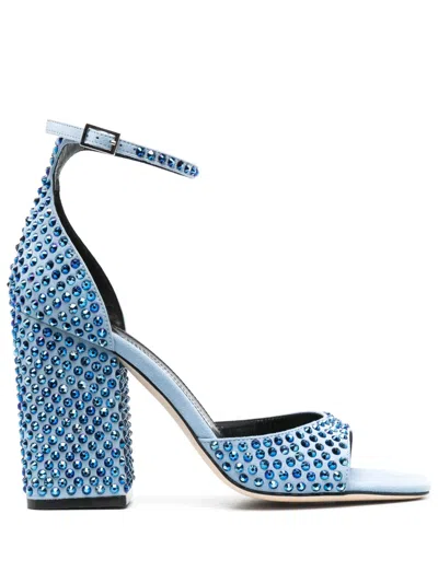 PARIS TEXAS HOLLY FIONA 100MM RHINESTONE SANDALS