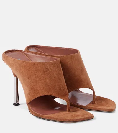 PARIS TEXAS LORENA 100 SUEDE THONG SANDALS