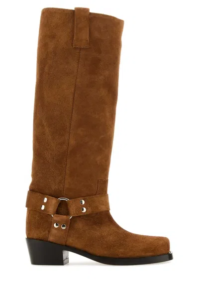 PARIS TEXAS PARIS TEXAS CARAMEL SUEDE ROXY BOOTS
