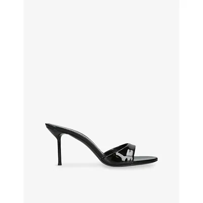 PARIS TEXAS WOMENS PARIS TEXAS LIDIA 70 LEATHER HEELED MULES