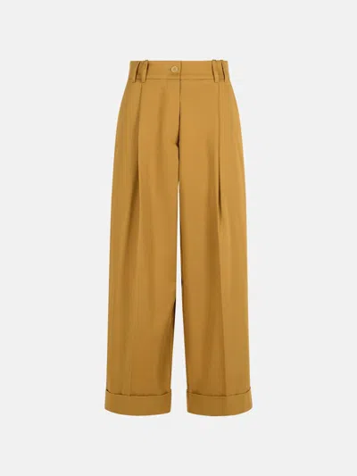 P.A.R.O.S.H BEIGE COTTON PANTS