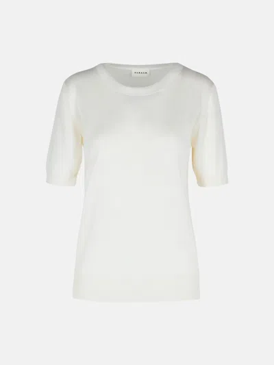 P.A.R.O.S.H CREAM WOOL BLEND SWEATER