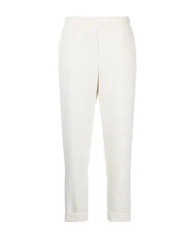 P.A.R.O.S.H ELASTICATED-WAIST TAPERED TROUSERS