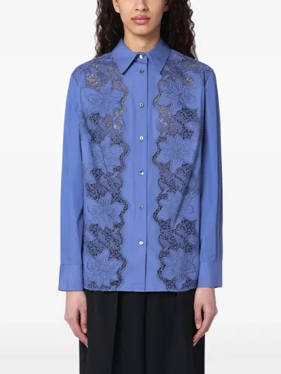 P.A.R.O.S.H EMBROIDERED COTTON SHIRT