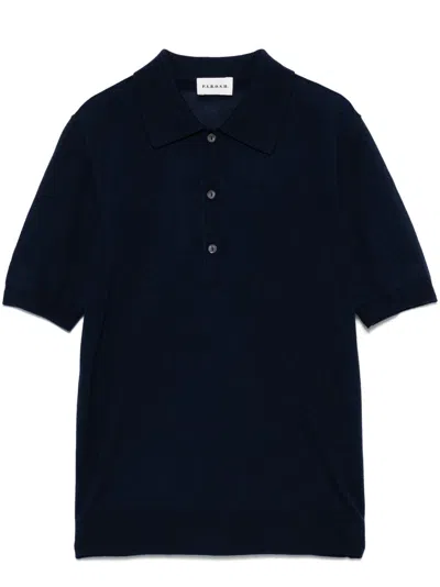 P.A.R.O.S.H FINE-KNIT POLO TOP